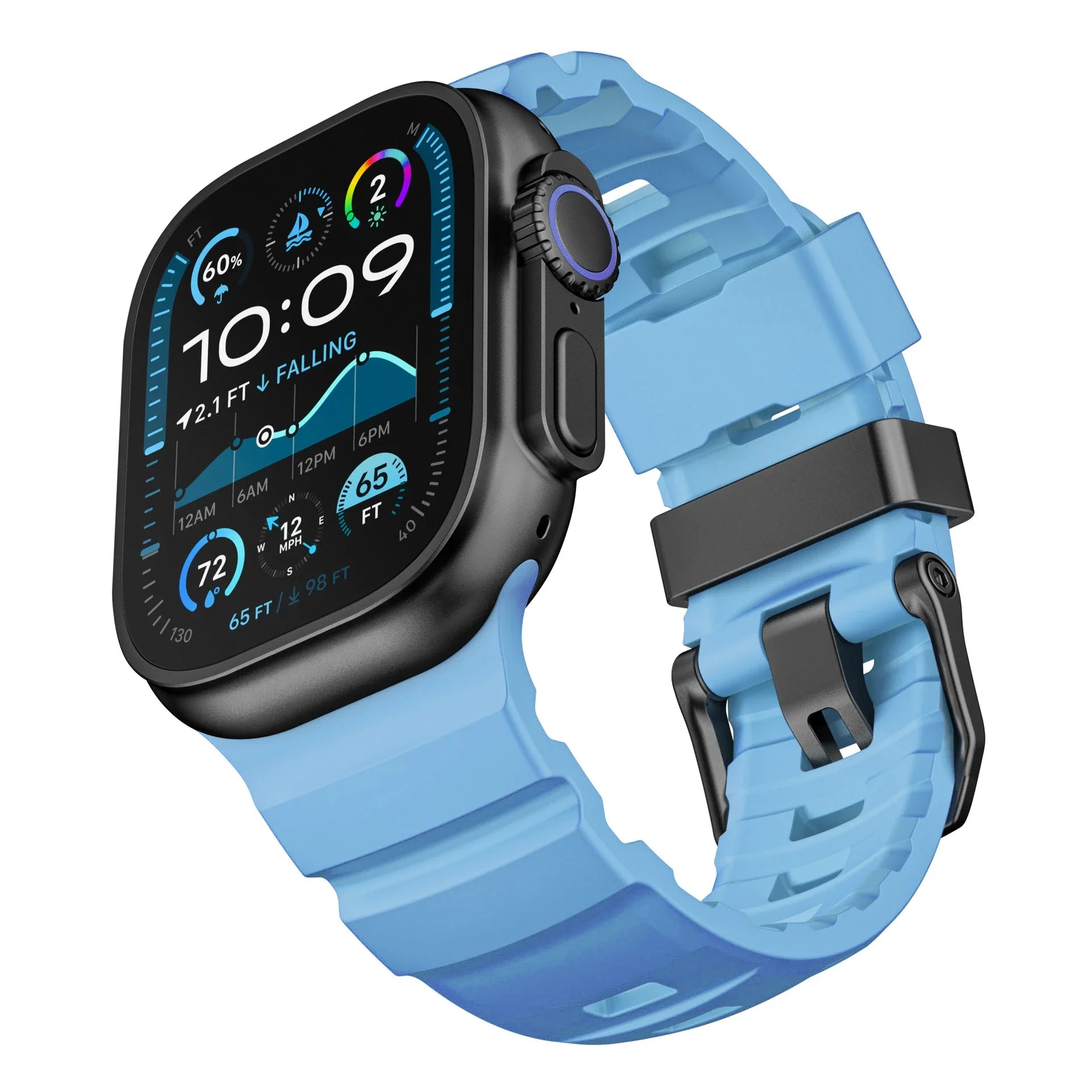 Fluorescence band for Apple Watch band 49mm 46mm 45mm 44mm 42mm Sport Silicone band For Apple Watch Ultra 2 Series 10 9 8 7 6 SE