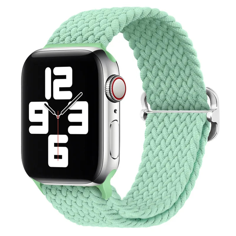 Braided Solo Loop band For Apple Watch band 40mm 44mm 45mm 41mm 38mm 42mm 49mm band correa Apple Watch Series Ultra 9 8 7 6 5 SE