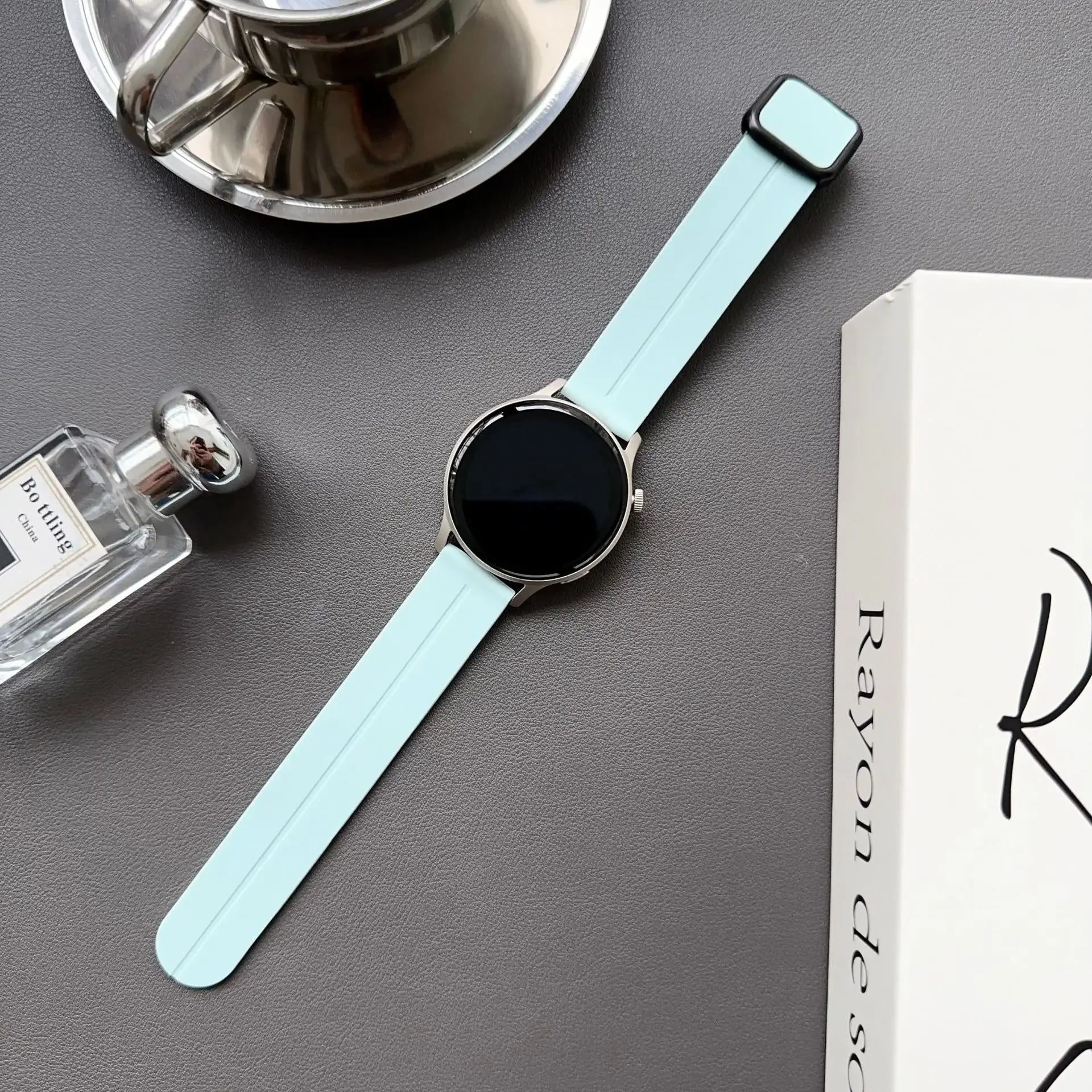 20mm 22mm Magnetic Strap for Samsung Galaxy Watch 6 5 4 5Pro 6 4 Classic 43 47mm Silicone Bracelet for Huawei Watch GT4 4Pro GT3