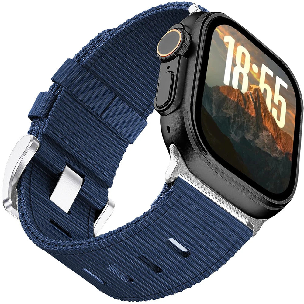 Sport Nylon band for Apple Watch Ultra 3 Ultra 2 49mm 10 46mm 9 8 7 45mm Nylon Wristband Apple Watch Series 6 5 4 SE2 44mm band