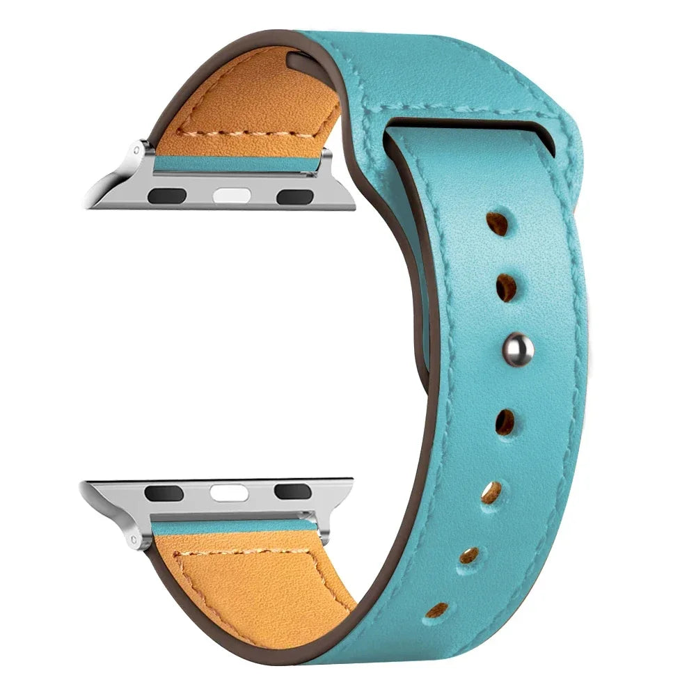 Leather band For Apple Watch band Ultra 49mm 46mm 44mm 40mm 38mm 42mm sport band Apple Watch Series 10 9 8 7 3 5 6 SE 41mm 45mm