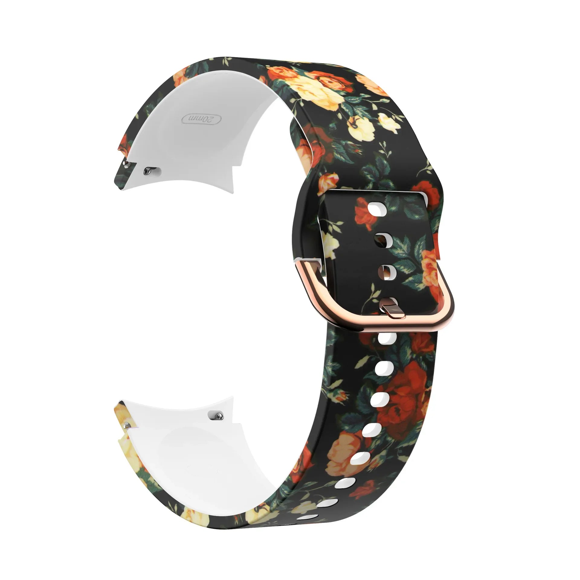 Printed Silicone Strap For Samsung Galaxy FE 4/5/6/7 40mm 44mm Colors Bracelet Watchband For Watch 4-6 Classic 47mm43mm 46mm42mm