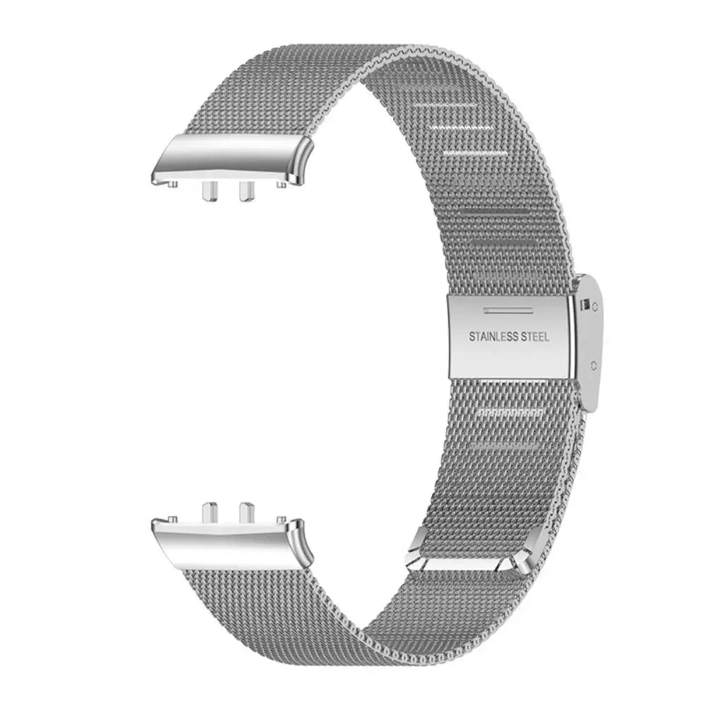 Stainless Steel Strap for Samsung Galaxy Fit 3 Smartwatch Strap Metal Loop Bracelet Watchband for Galaxy Fit3 Replacement Correa
