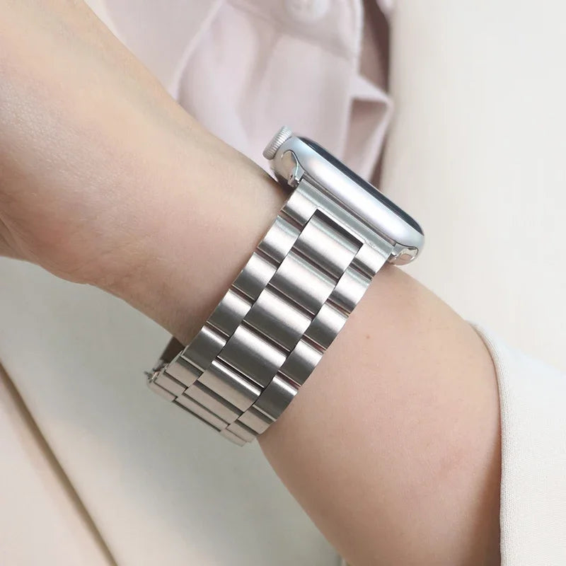 Stainless Steel band for Apple Watch band 45mm 44mm Ultra 2 49mm 42mm 40mm 41mm 46mm metal watch band SEries 10 9 8 7 6 5 4 3 SE