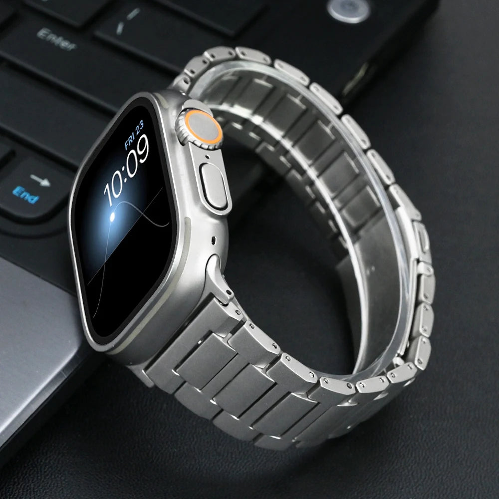 Titanium band for Apple Watch Ultra 3 2 Series 11 10 9 8 6 SE Luxury band For Apple Watch Ultra 49mm 45mm 46mm 44mm Correa band