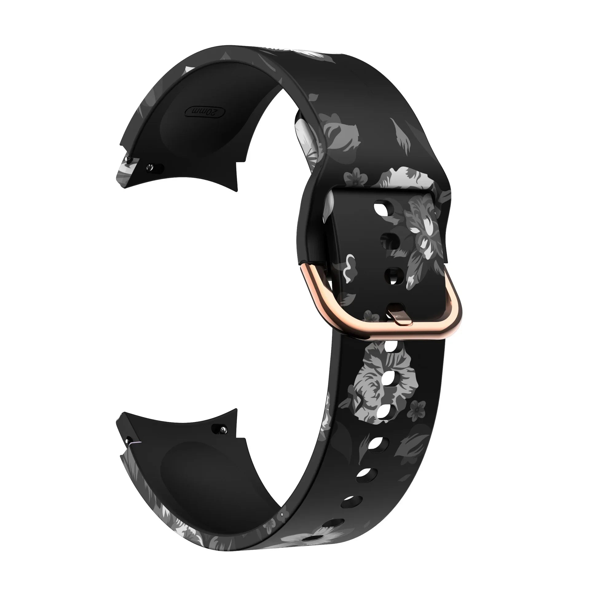 Printed Silicone Strap For Samsung Galaxy FE 4/5/6/7 40mm 44mm Colors Bracelet Watchband For Watch 4-6 Classic 47mm43mm 46mm42mm
