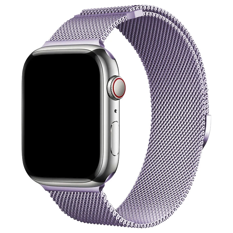 Milaness Magnetic band for Apple Watch Ultra band 49mm 46mm 45mm 44mm 41mm 40mm metal band for Apple Watch 11 10 9 8 7 6 5 4 SE