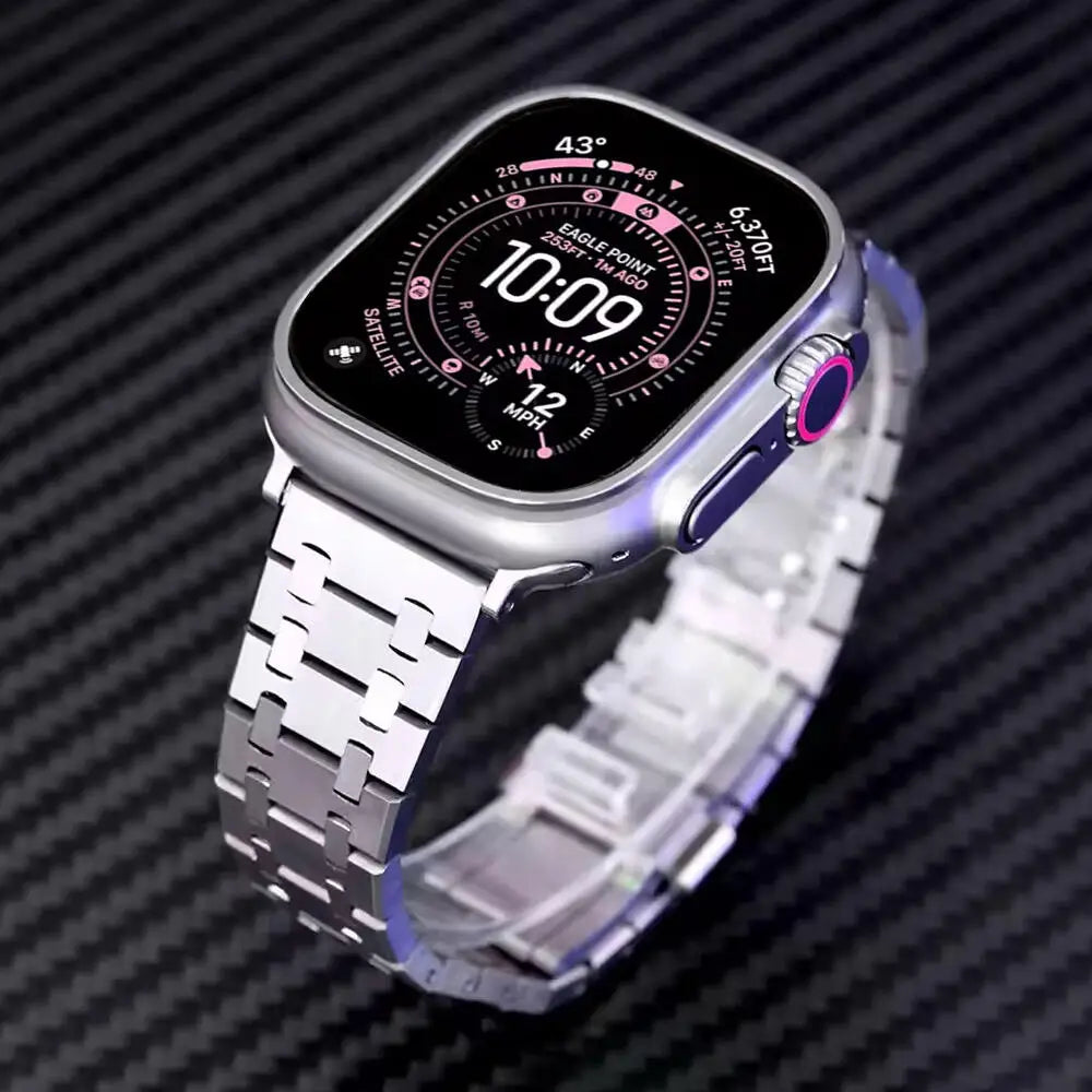 Luxury metal band For Apple Watch Series 11 46mm 42mm Ultra 3 49mm 45mm 41mm Stainless Steel band Apple Watch 10 9 SE3 40mm 44mm