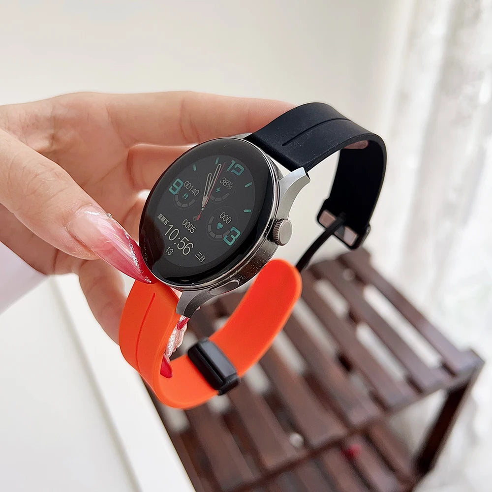 Silicone Loop Strap For Samsung Galaxy Watch 7 6 5 40mm 44mm Adjustable Bracelet Watchband For Galaxy 4 6 Classic 20/22/18mm