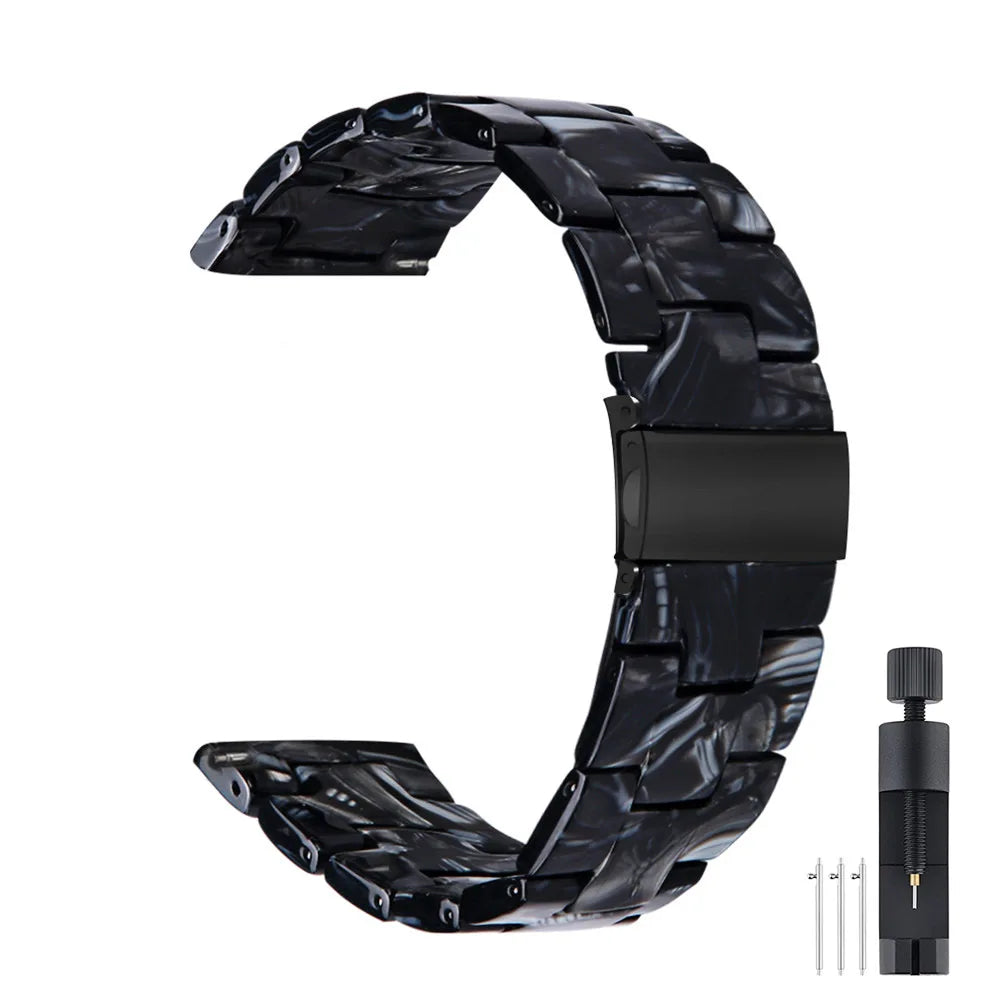 20mm Resin Band Loop For Samsung Galaxy Active 2 40 44mm Bracelet Strap Correa For Watch 3 41mm 4 5 6 7 Classic 42mm 46mm