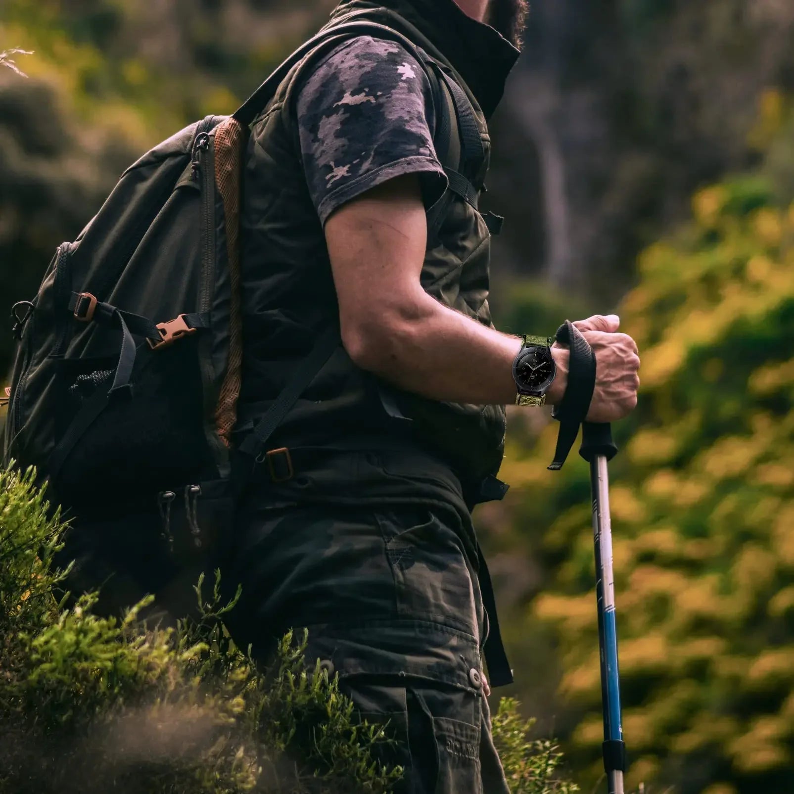 22mm 20mm Tactics Sport Strap for Samsung Galaxy Watch Band 6/5/4 40mm 44mm 6 Classic 43 47mm Nylon Loop Bracelet Active Gear S3