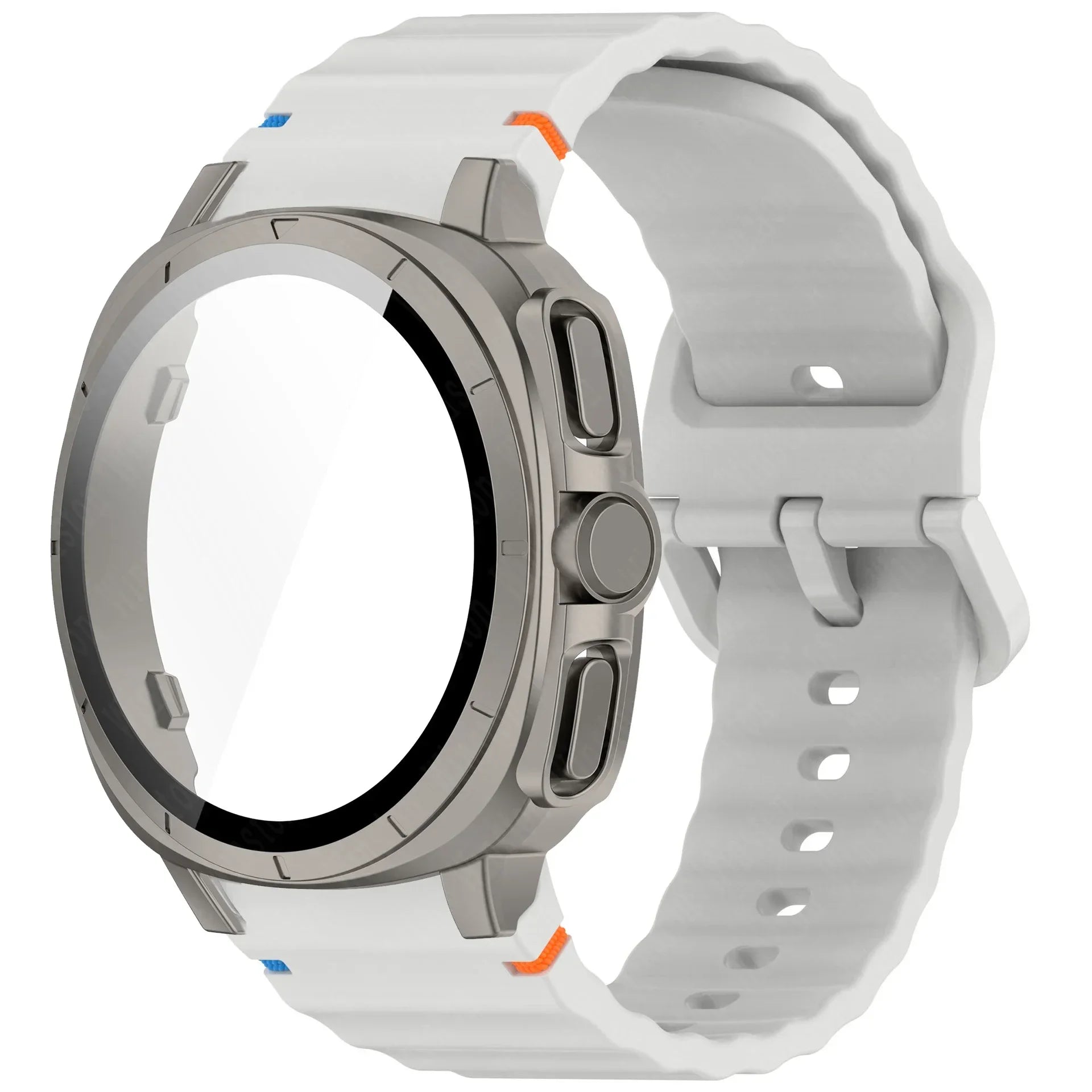 Case+Strap for Samsung Galaxy Watch 7 40mm 44mm Appearance Upgrade Ultra 47mm for Galaxy Watch 7 Sports silicone Bracelet