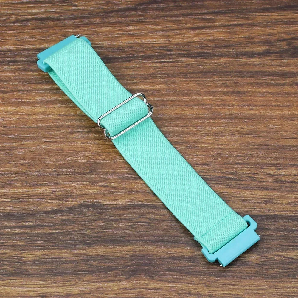 20mm 22mm Elastic Nylon Loop Strap for Samsung Galaxy Watch 4 5 6 7 40/44mm Pro Calssic 42/46mm Band Huawei Gt2/3 Amazfit Gts2/4