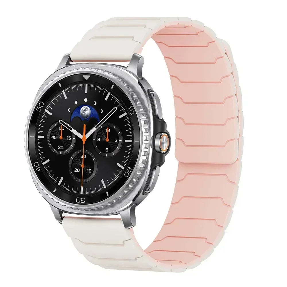 Magnetic Loop Strap for Samsung Galaxy Watch 8/8 Classic Sports Silicone Replacement Bracelet 46mm 40mm 44mm No Gaps WatchBand