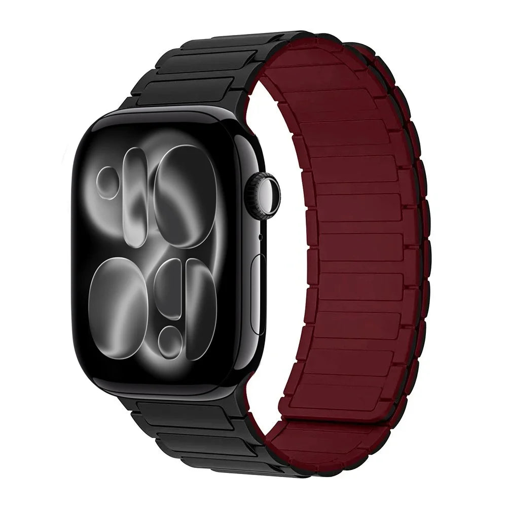 Magnetic Silicone band for Apple Watch band Ultra 3 2 1 49mm 11 10 46mm 42mm band Apple Watch 9 8 7 6 5 4 SE 45mm 41mm 44mm 40mm