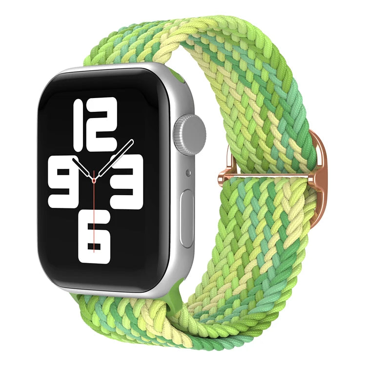Braided Loop For Apple Watch band 49mm 44mm 45mm 41mm 42mm 38mm 40mm Elastic Solo band Apple Watch Ultra Series 7 SE 3 6 8 Band