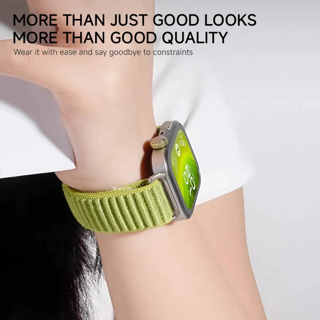 Nylon Braided Sport band For Apple Watch band 10 42mm 46mm band for Apple Watch 9 8 7 6 5 4 SE Ultra 2 49mm 46mm 45mm 44mm 42mm 41mm 40mm 38