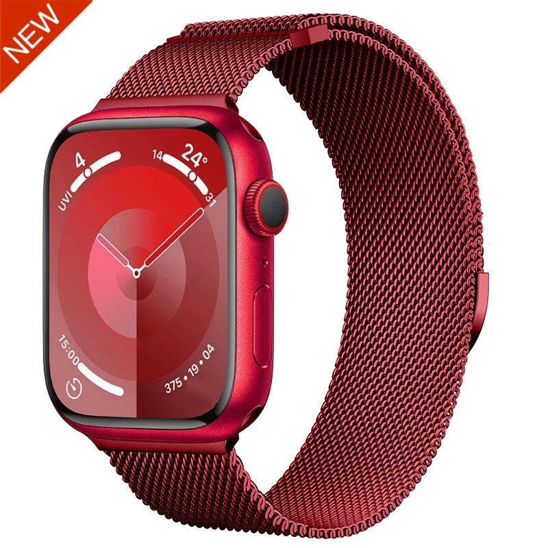 Magnetic Milanese band For Apple Watch 11 10 9 8 7 46mm 42mm 45mm 41mm Ultra 3 2 49mm band Apple Watch 6 5 4 SE3 44mm 40mm Band