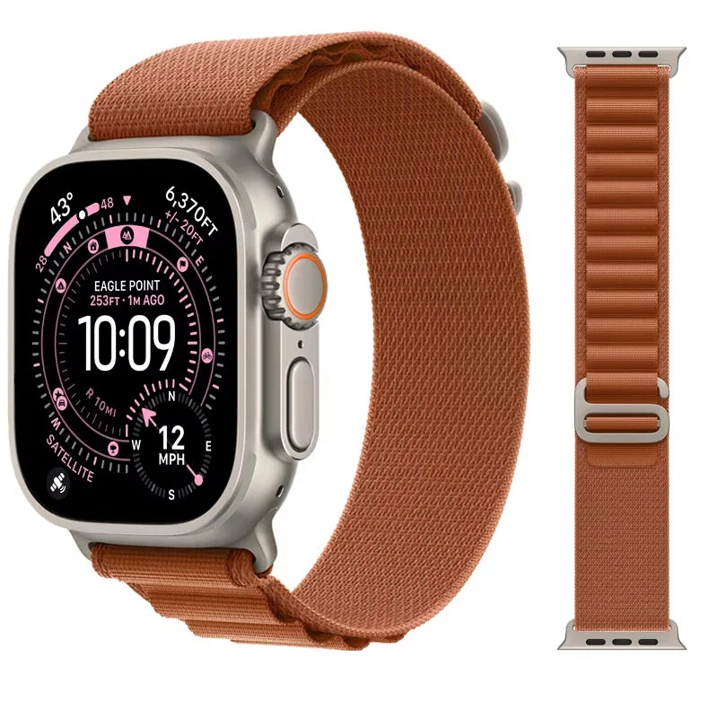 Alpine loop band for Apple Watch Ultra 2 band 49mm 44mm 40mm 41mm 45mm 42mm 46mm correa band Apple Watch Series 7 SE 3 8 9 10 11