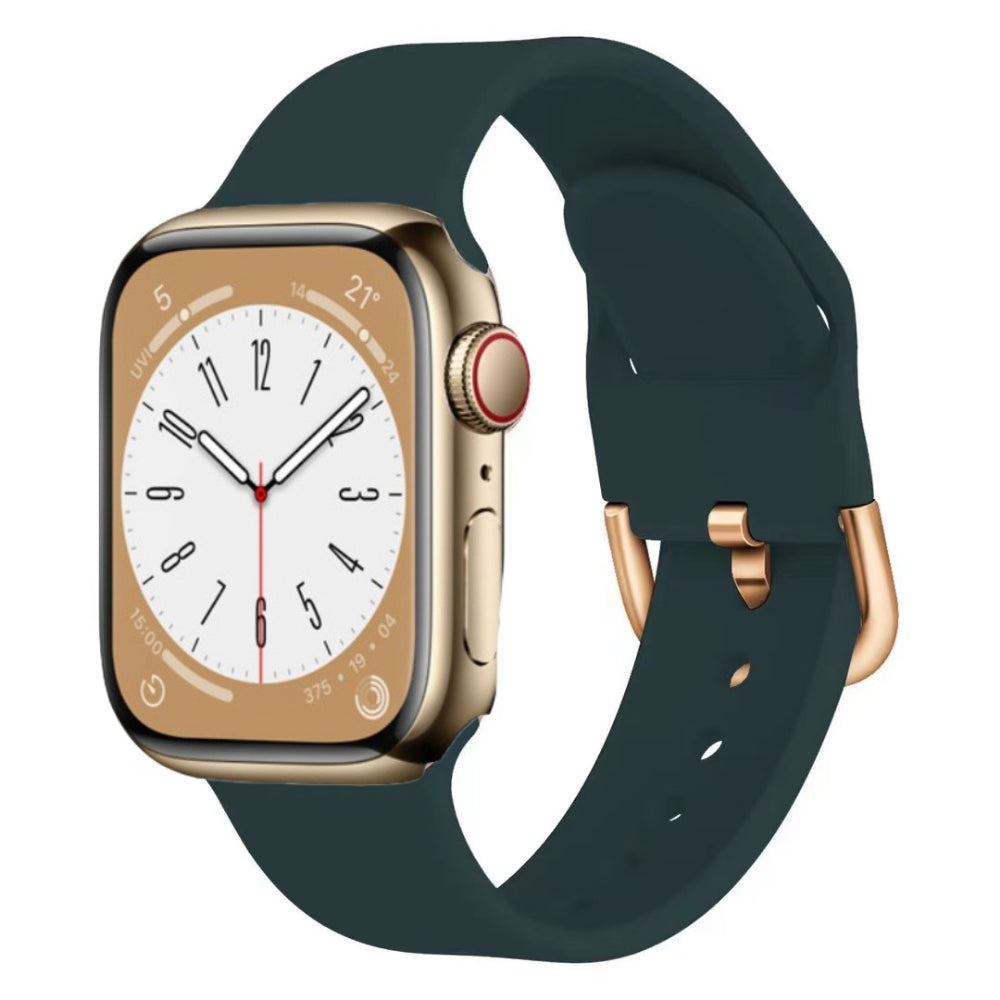 Silicone band for Apple Watch band 46mm 42mm 45mm 41mm 44mm 46mm band Wristband Apple Watch Series 10 9 8 7 6 5 SE Ultra 2 49mm