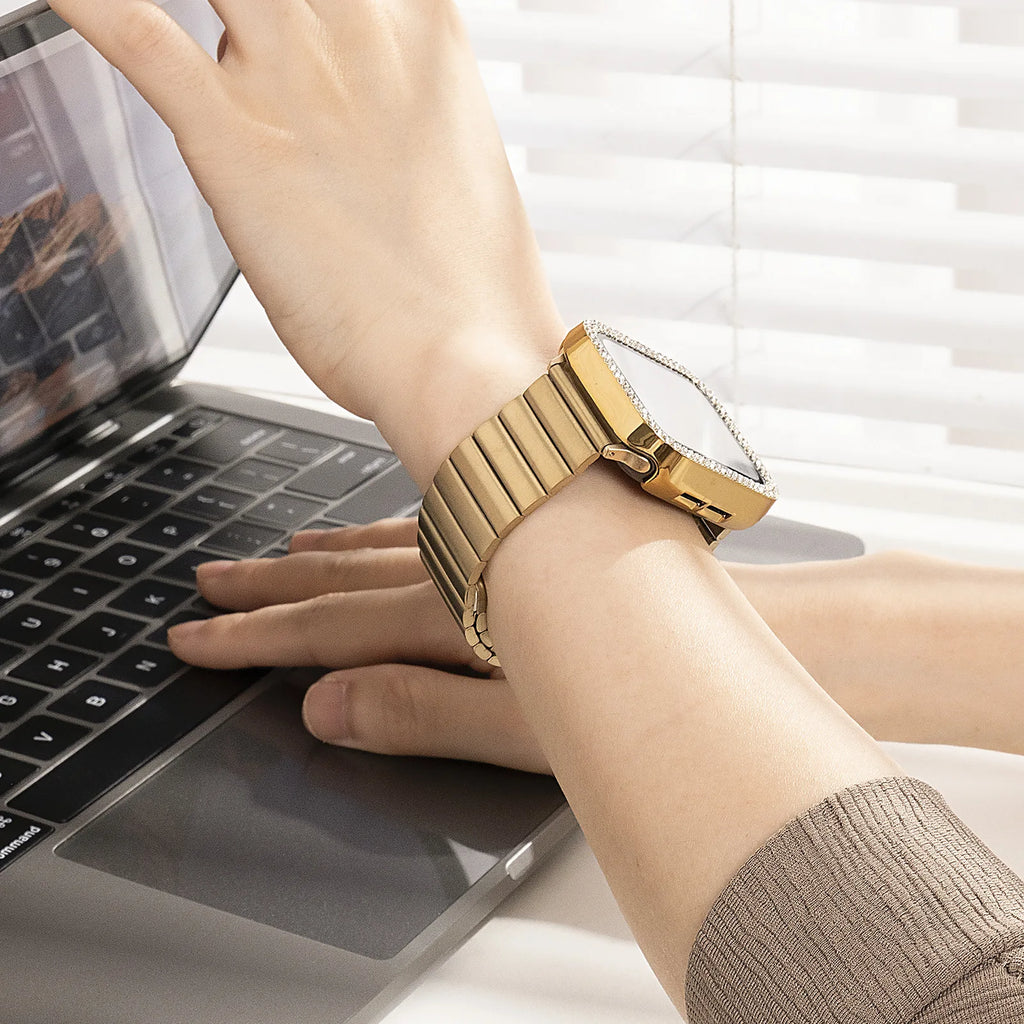 Stainless steel band for Apple Watch band 49mm 45mm 41mm 44mm 40mm 42mm 38mm metal bands Apple Watch Ultra 11 10 9 4 5 SE 6 7 8