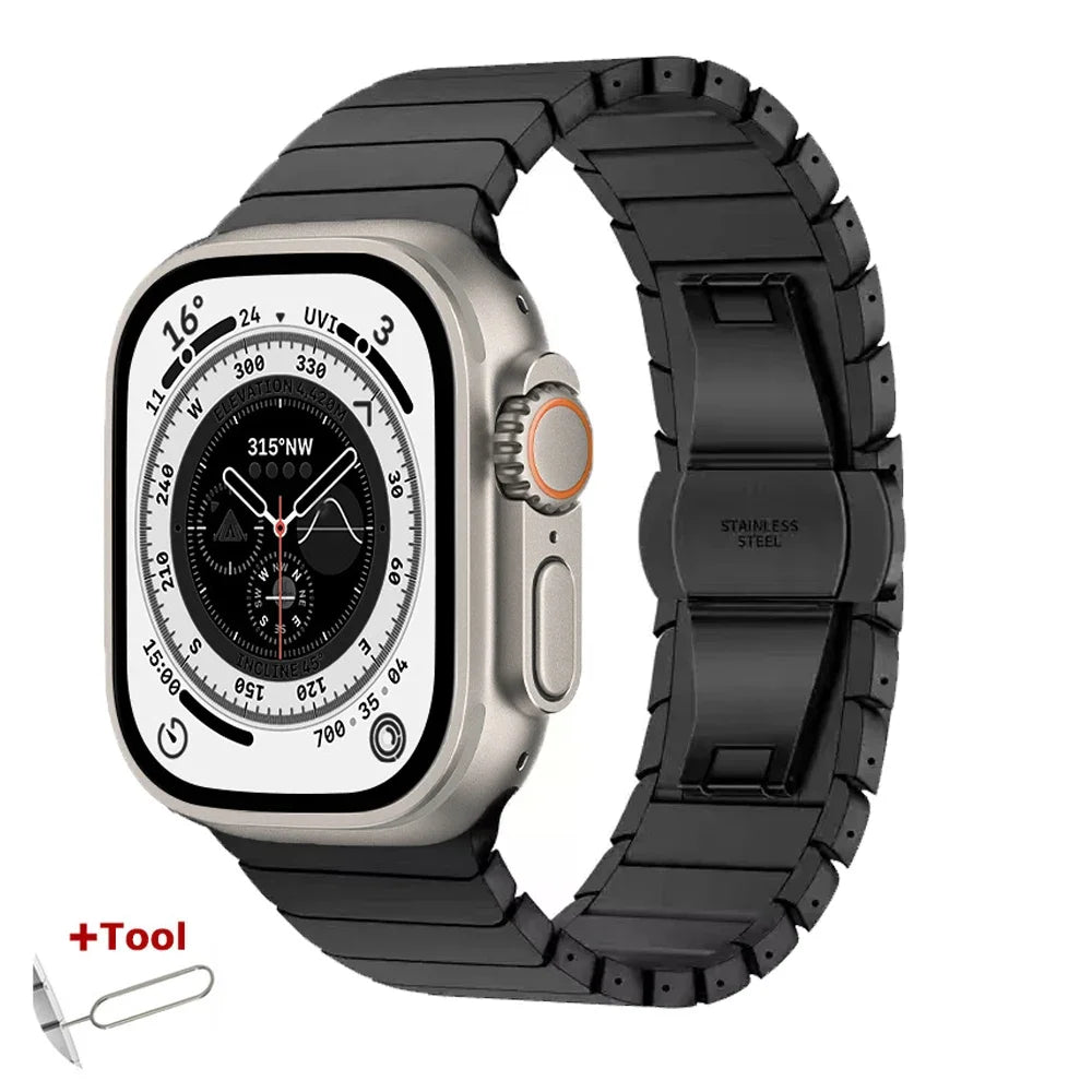 Stainless Steel band for Apple Watch band Ultra 3 49mm 46mm 42mm 45mm 41mm 44mm 40mm metal band for Apple Watch 11 10 9 8 7 6 5 4 SE