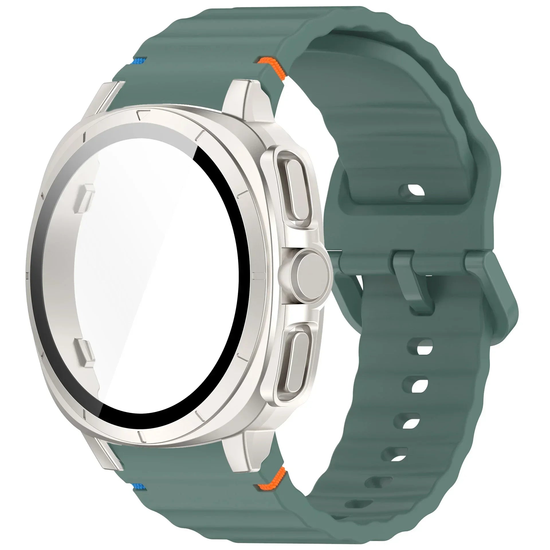 Case+Strap for Samsung Galaxy Watch 7 40mm 44mm Appearance Upgrade Ultra 47mm for Galaxy Watch 7 Sports silicone Bracelet