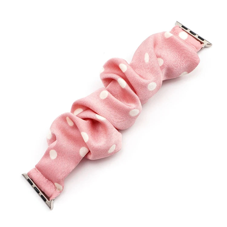 Scrunchie band for Apple Watch Ultra band 49mm 45mm 41mm 44mm 40mm 38mm 42mm Elastic nylon band Apple Watch Series 8 7 6 5 4 3 SE