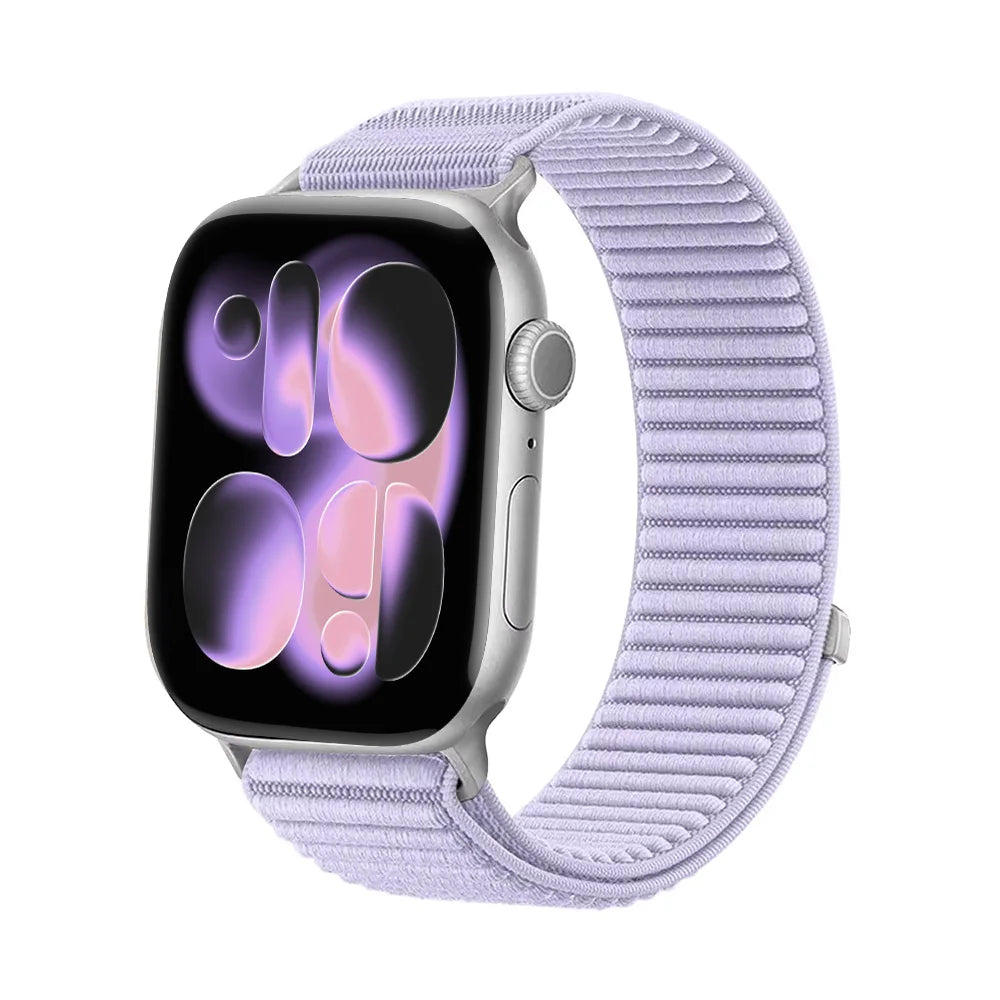 Braided Nylon Loop band for Apple Watch band 42mm 46mm 45mm 44mm 46mm 49mm band brecelet correa Apple Watch Ultra 3 SE 11 10 9 8 7 bands