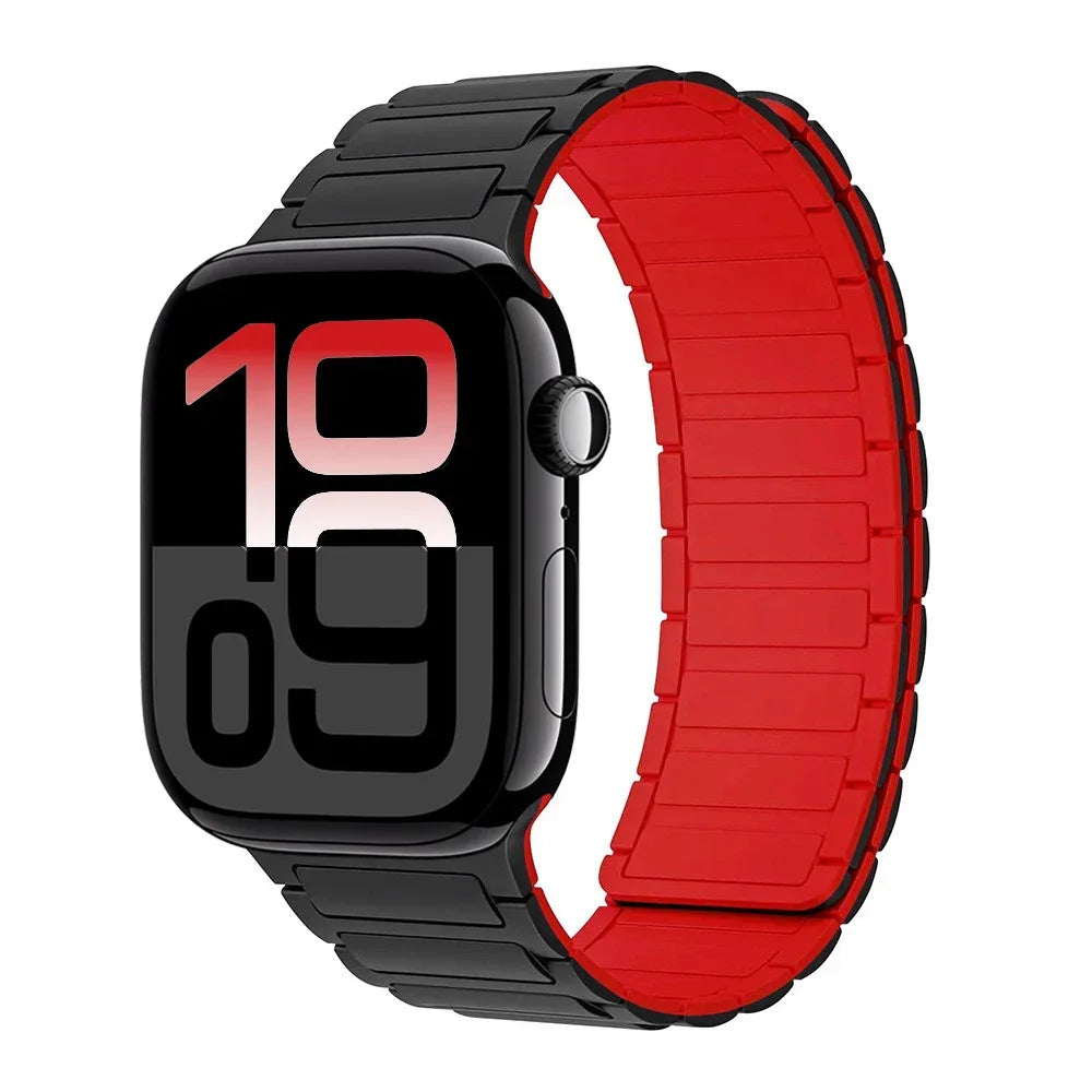 Magnetic Silicone band for Apple Watch band Ultra3 2 49mm band Apple Watch 11 10 46mm 42mm 9 8 7 6 5 SE 45mm 41mm 44mm 40mm Belt