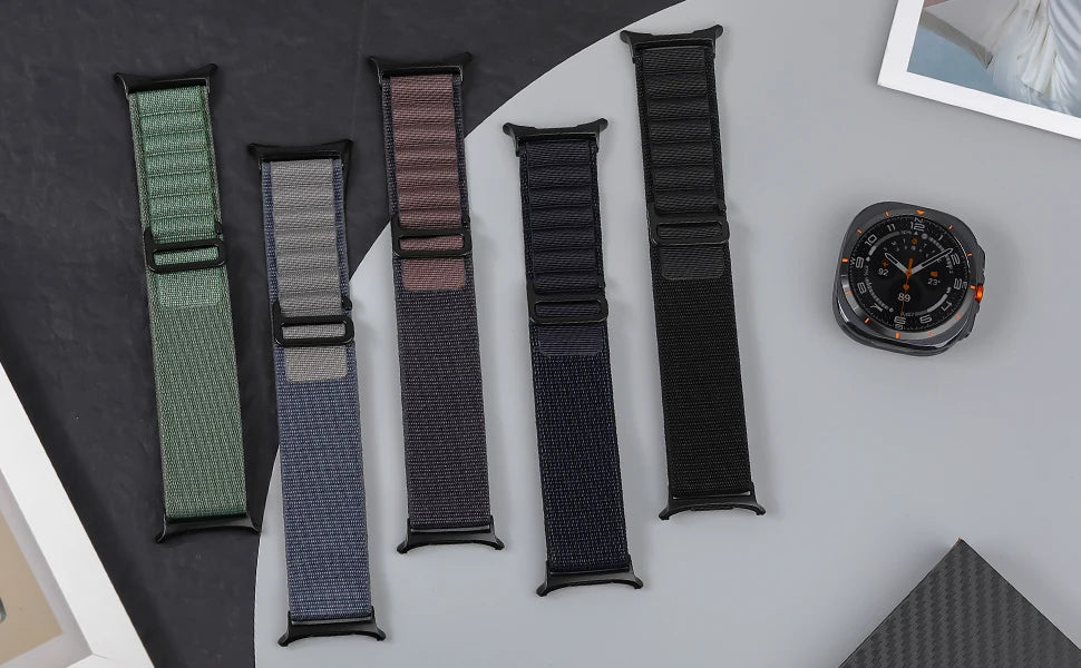 Alpine loop Strap For Samsung Galaxy Watch 8/8 classic/Ultra 47mm 44mm 40mm wristband Sport Bracelet correa Galaxy watch 8 Band