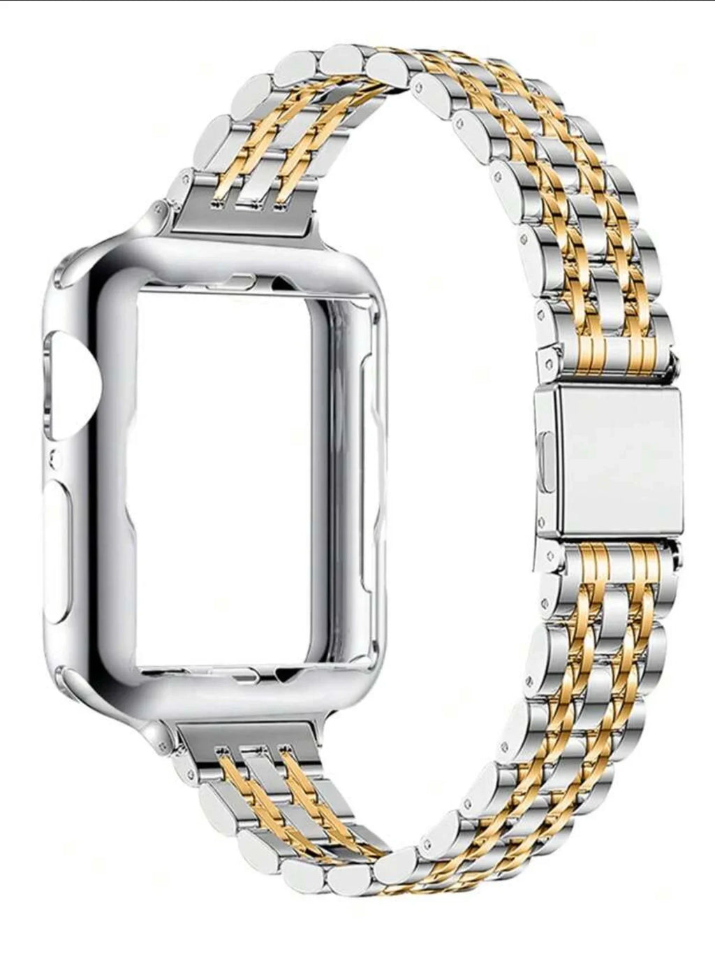 New 2 in1 band protective shell case For Apple Watch cover band Series 11 10 9 8 7 6 5 4 38mm 40mm 41mm 42mm 44mm 45mm 46mm