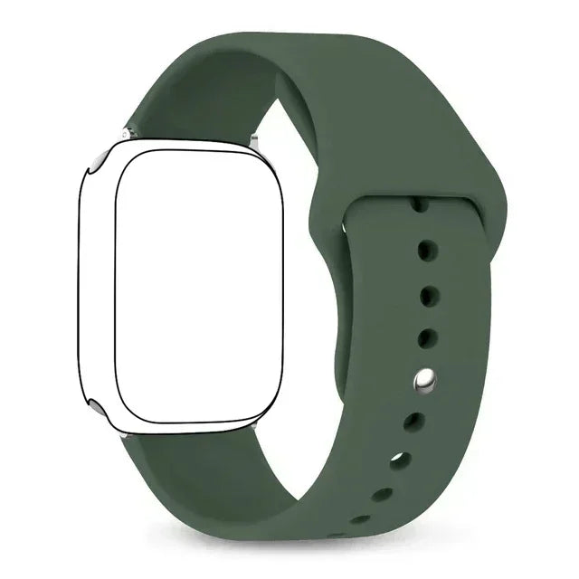 Silicone band For Apple Watch band 46mm 42mm 45mm 44mm 49mm 41mm 40mm 38mm band Apple Watch Series 10 9 8 Ultra 7 SE 3 4 6 Band