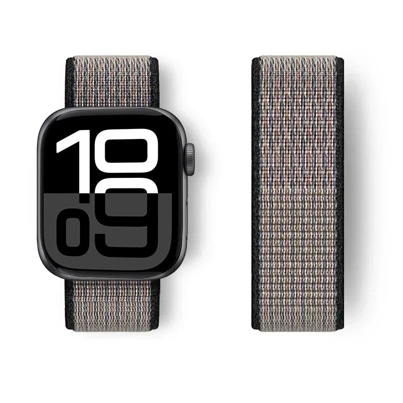 Nylon Loop For Apple Watch band 44mm 40mm 45mm 41mm 42mm 38mm 45mm sport band Apple Watch Series 9 8 7 SE 6 5 3 Ultra 2 49mm band