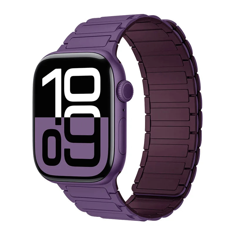 Magnetic Silicone band for Apple Watch Ultra 3 2 49mm 46mm 42mm 45mm 44mm 40mm 41mm band Apple Watch Series 11 10 9 8 7 6 SE band