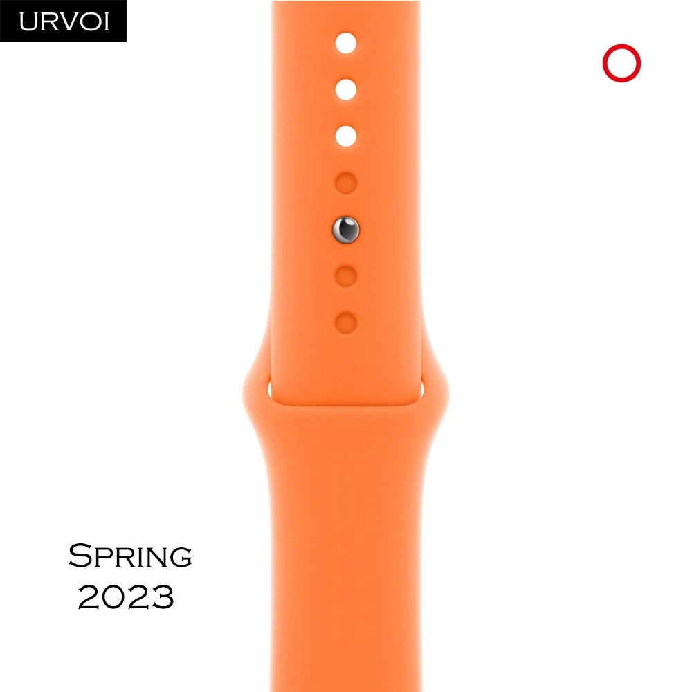 URVOI Sport band for Apple Watch Ultra 2 Series 10 9 8 7 6 SE 5 pin&tuck closure Silicone band for Apple Watch wristband replacement