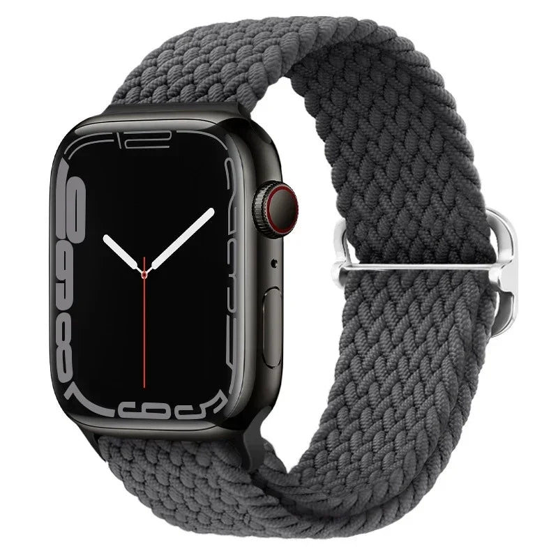 Braided Nylon band for Apple Watch band Ultra 2 49mm Series 10 46mm 42mm 44mm 40mm 41mm Adjustable band Apple Watch 9 8 7 6 SE 5 4