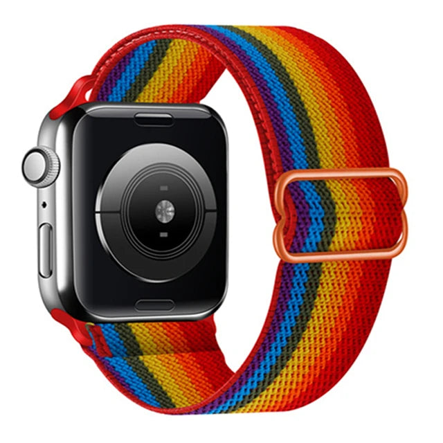 bands For Apple Watch band 44mm 49mm 45mm 41mm 40mm 38mm 42mm correa Adjustable Elastic band Apple Watch 8 SE 7 6 5 3 Ultra 49mm