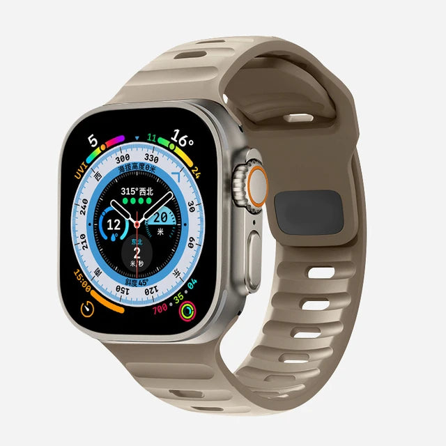 band For Apple Watch band 49mm 44mm 45mm 41mm 40mm 42mm 38mm Soft Silicone sport band Apple Watch Serise 8 7 SE 6 5 9 Ultra 49mm