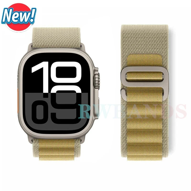 Alpine Loop band for Apple Watch Ultra 3 band 49mm 46mm 45mm 44mm 42mm 41mm 40mm Correa band Apple Watch Series 11 10 SE 9 8 7 6