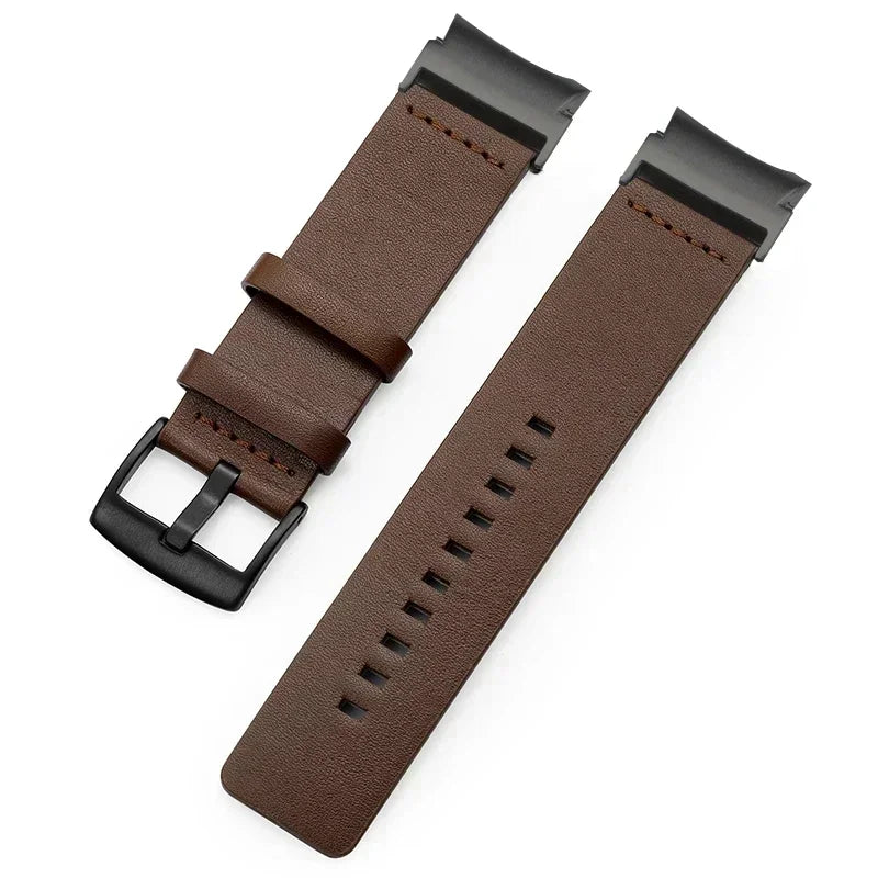 No Gaps Leather Strap For Samsung Galaxy Watch 7 6 Classic 47mm 43mm 6/5/4 40mm 44mm 5Pro 45mm Quick Fit Band Accessories