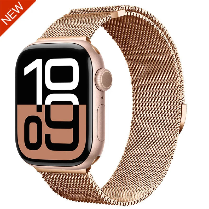 Milanese band for Apple Watch 44mm 40mm 45mm 41mm 46mm 42mm 38mm 49mm metal band Apple Watch Series 11 10 Ultra 9 8 7 6 5 SE3 band