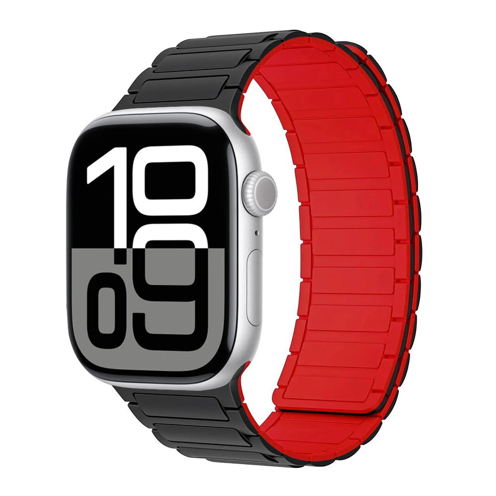 Magnetic Loop band for Apple Watch band 46mm 44mm 40mm 45mm 41mm 42mm Silicone band Apple Watch Series 11 10 9 8 7 6 SE Ultra 3