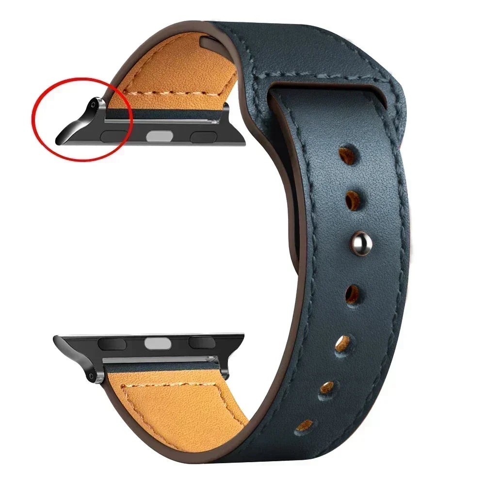 Sport loop Leather band For Apple Watch band 41mm 45mm 42mm 46mm 40mm 44mm band Apple Watch Series 10 9 8 7 4 5 6 SE Ultra 2 49mm