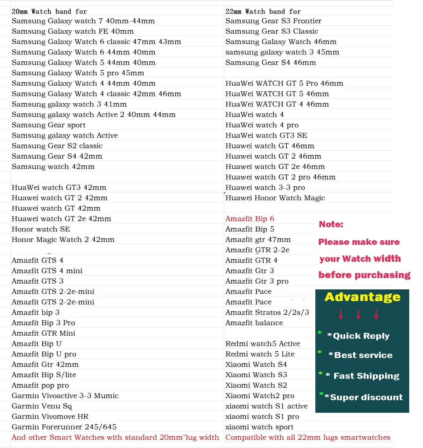 20mm/22mm Resin strap For Samsung Galaxy watch 7 6 5 pro/4-6 classic 46/42mm/Active 2 Bracelet smartwatch Amazfit Bip 6 5 Band