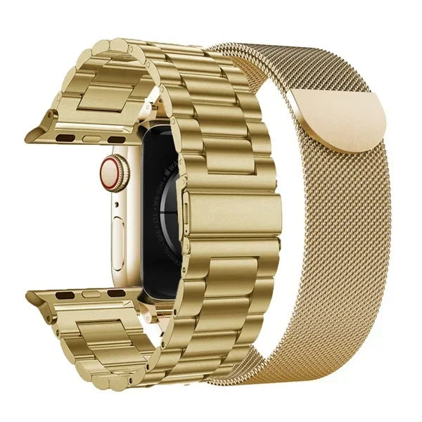 2pcs Stainless Steel band For Apple Watch band 49mm 45mm 41mm 40mm 44mm metal correa band belt Apple Watch Series9 8 7 6 5 SE 4