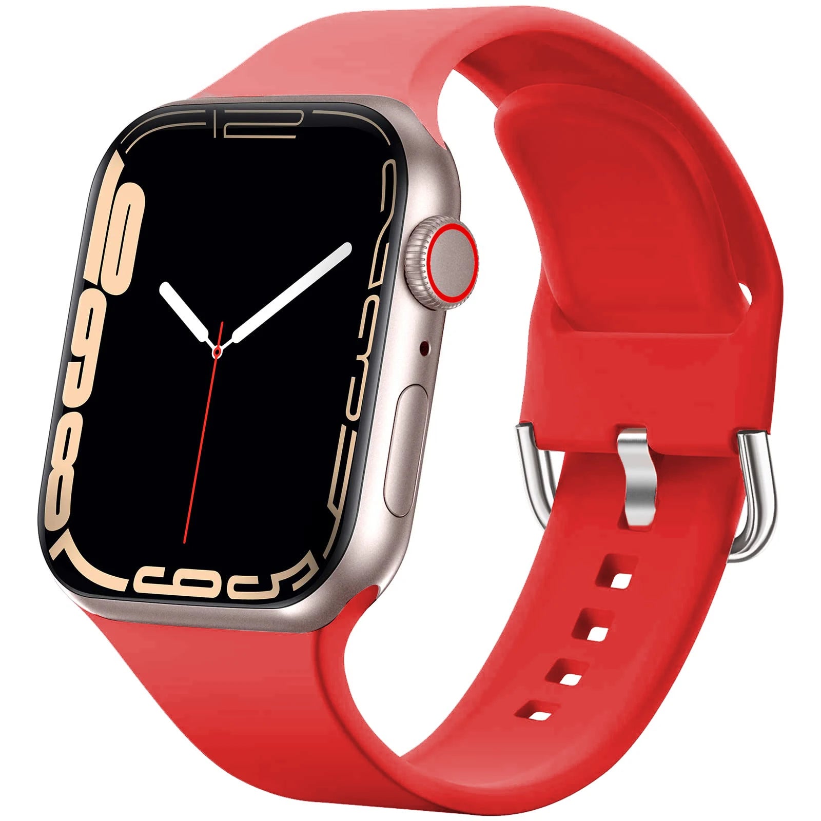 Silicone band For Apple Watch band 40mm 44mm 45mm 41mm 49mm 42mm 44mm 45mm watch band Apple Watch Series 8 7 6 5 4 3 SE Ultra