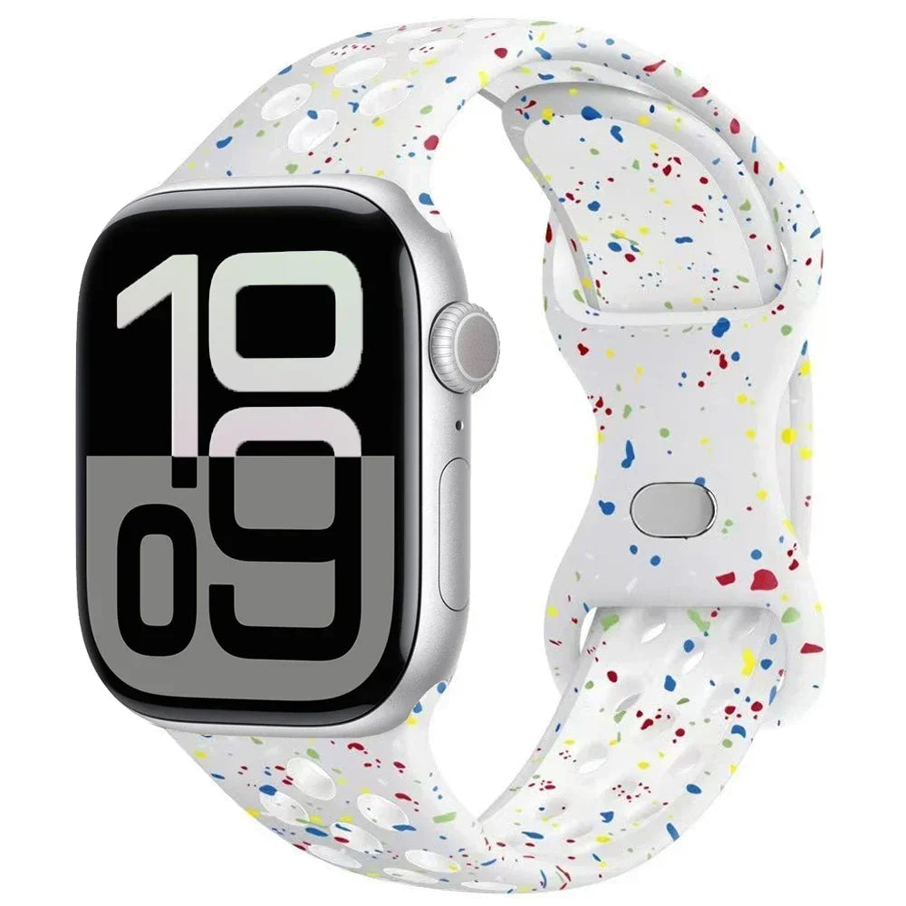 Flash Silicone band For Apple Watch 10 9 8 7 Ultra 2 49mm 46mm 45mm 42mm 41mm band Wristband Apple Watch 6 5 4 SE 44mm 40mm Belt