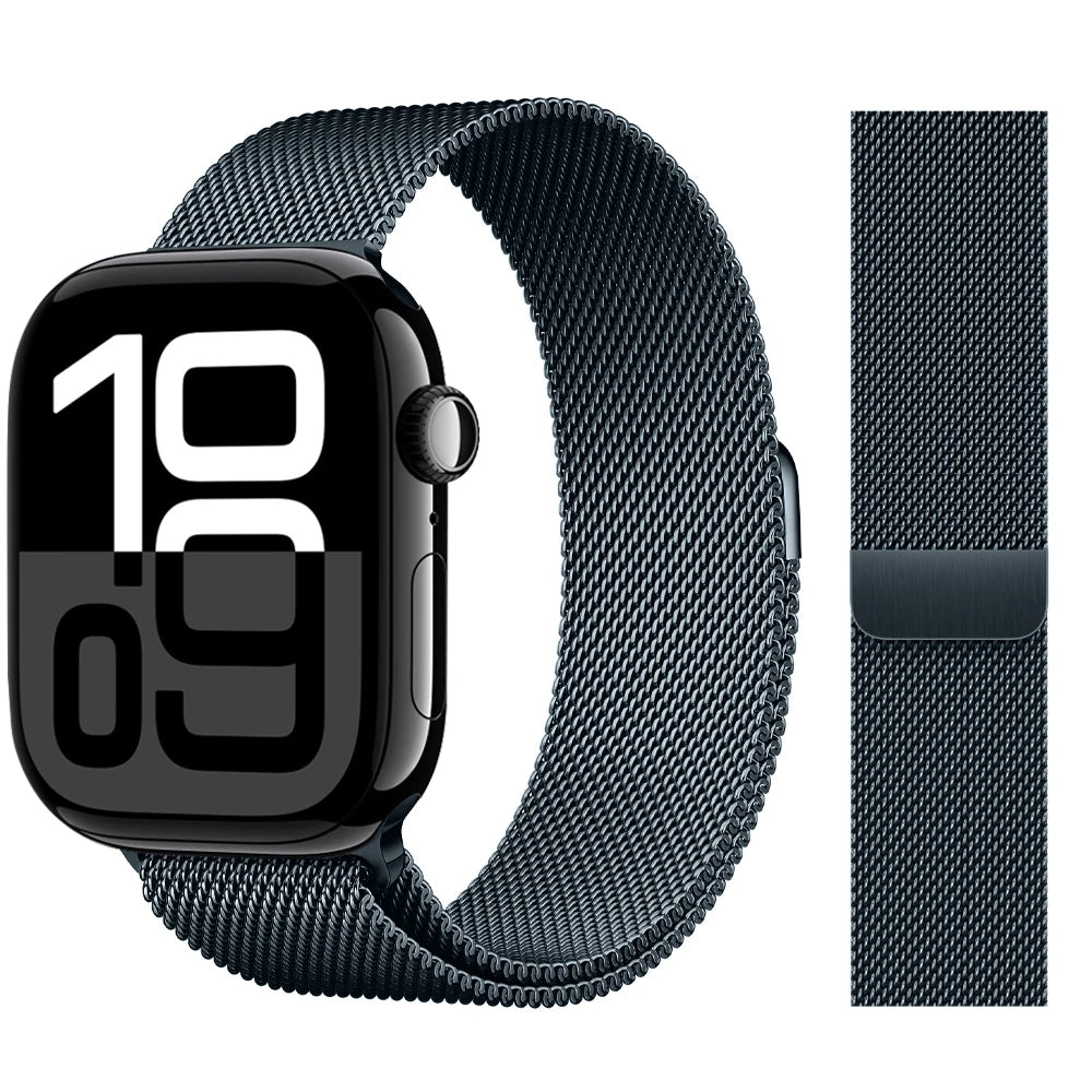 Milanese Loop band For Apple Watch band 46mm 44mm 45mm 40mm 42mm 41mm 38mm 49mm band Apple Watch Series 10 Ultra 2 9 8 SE 7 6 5