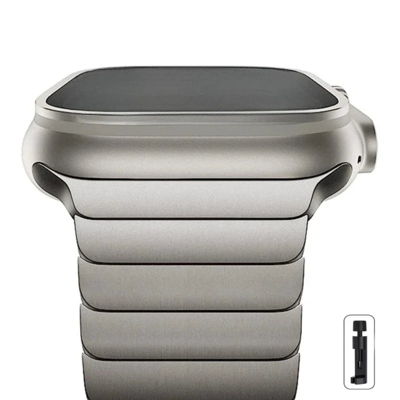Luxury Stainless Steel band For Apple Watch Series 10 9 46mm 45mm 38mm 42mm 44mm 40mm Link band Apple Watch Ultra 2 49mm metal Band.